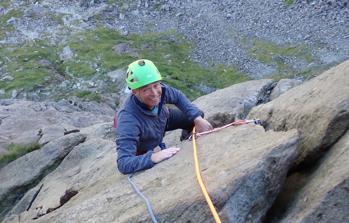 Climber on The Cracks Dinas Mot